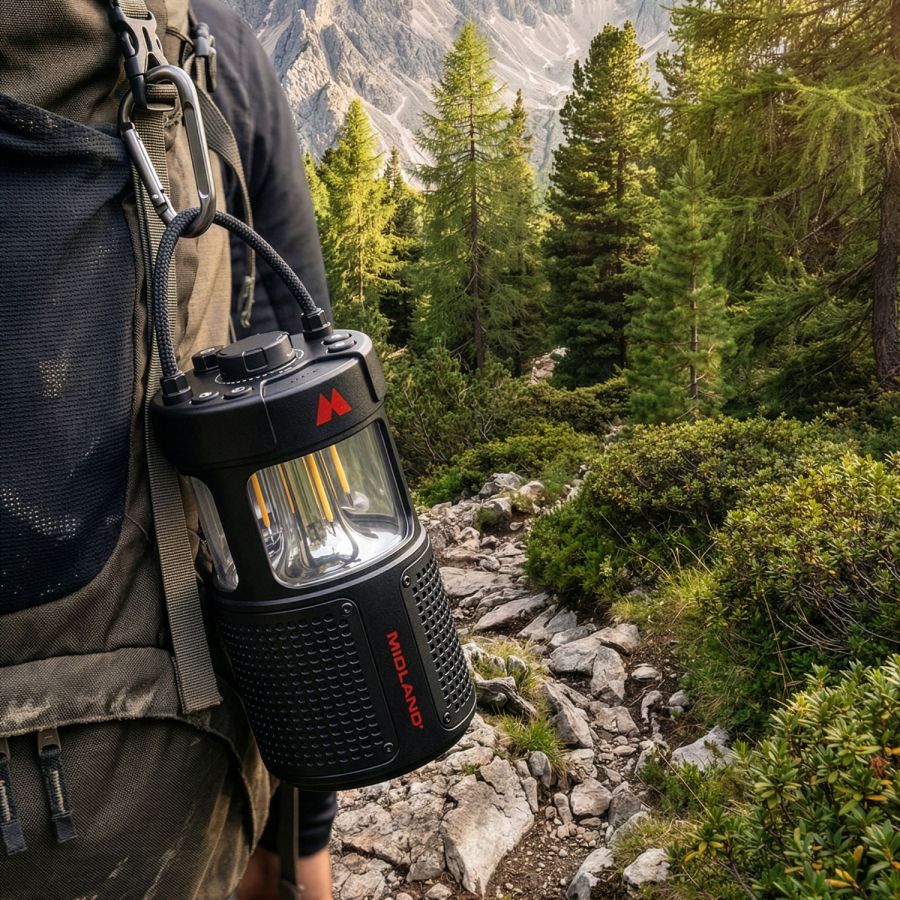 ER LANTERN Lanterne LED avecenceinte Bluetooth
