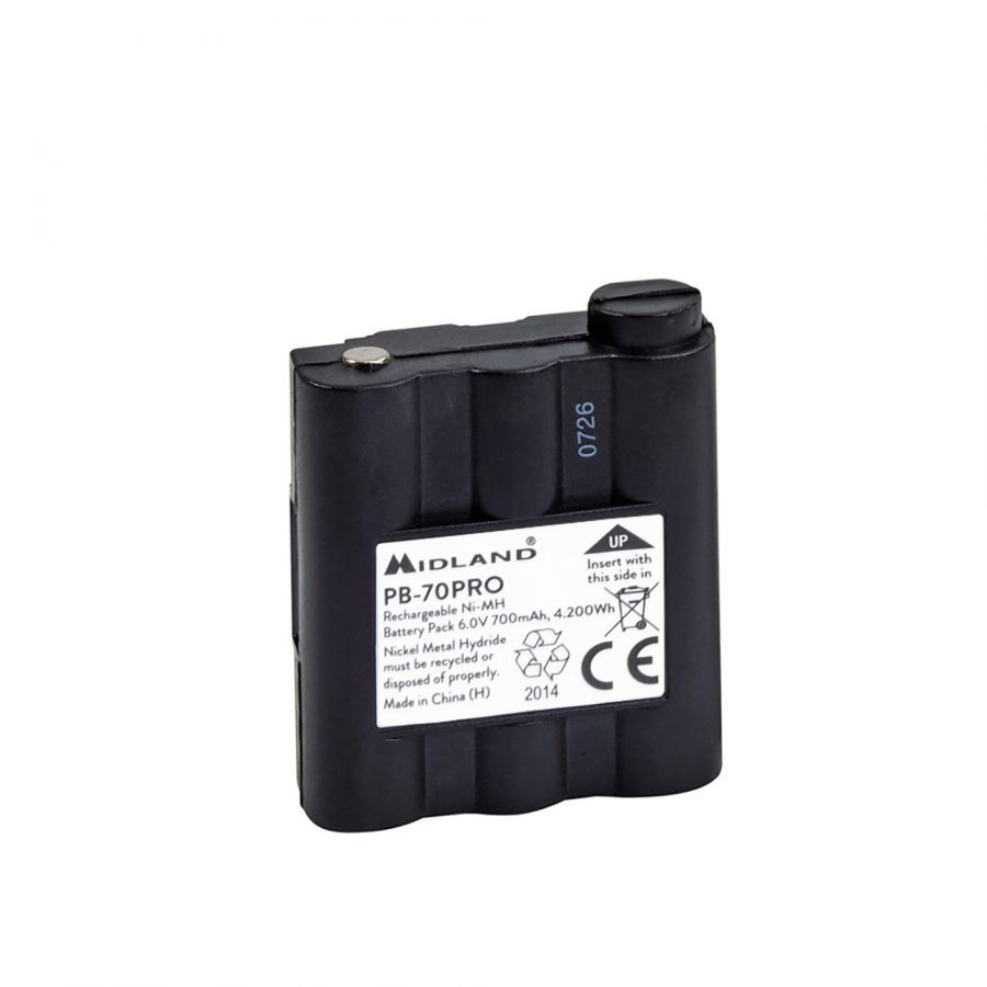 Batterie rechargeable Ni-MH 700mAh PB70 pour radio Midland XT70 PRO