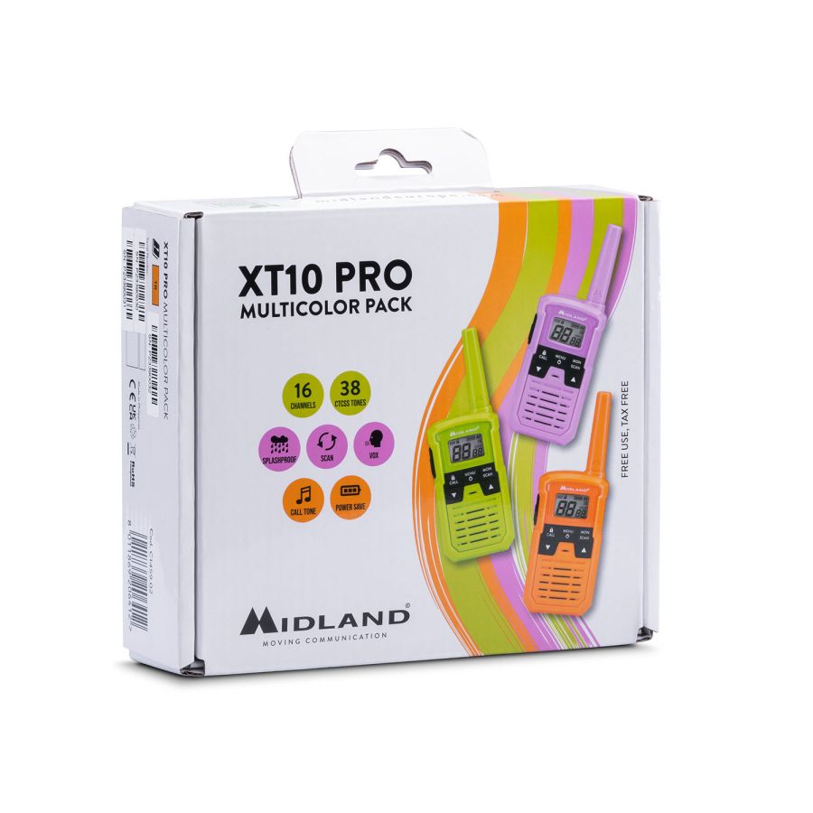 XT10 PRO Multicolor talkie walkie