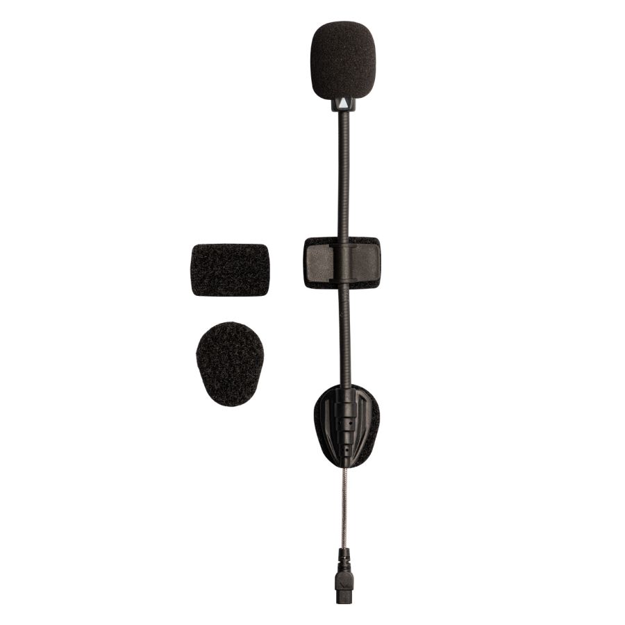 Microphone Slim sur perche pour casques jet compatible avec Midland BT Mini et intercoms OEM