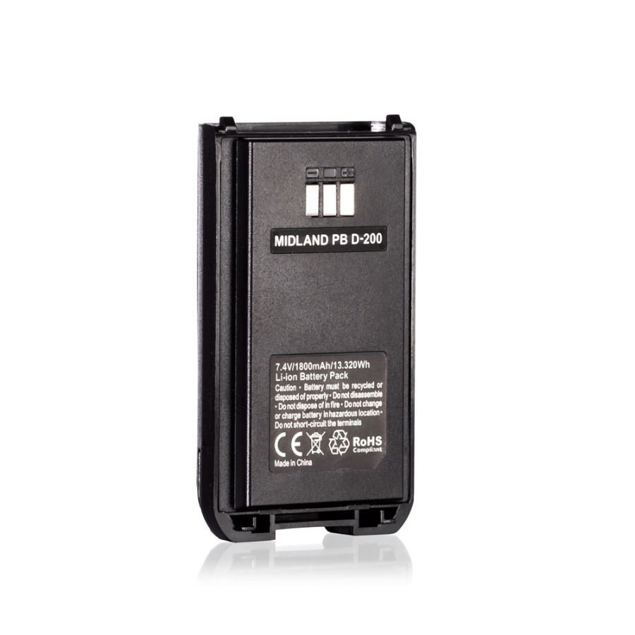 PB D200 Pack Batterie pour Radio Midland