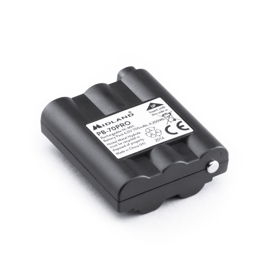 Batterie rechargeable Ni-MH 700mAh PB70 pour radio Midland XT70 PRO