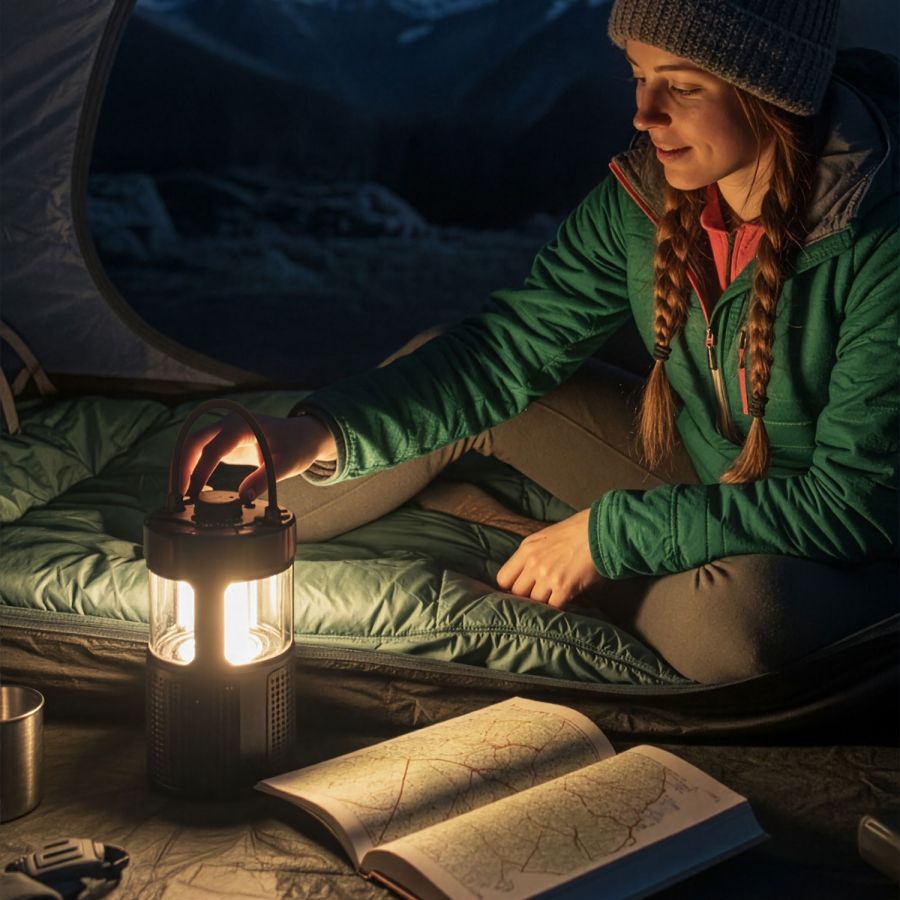 ER LANTERN Lanterne LED avecenceinte Bluetooth