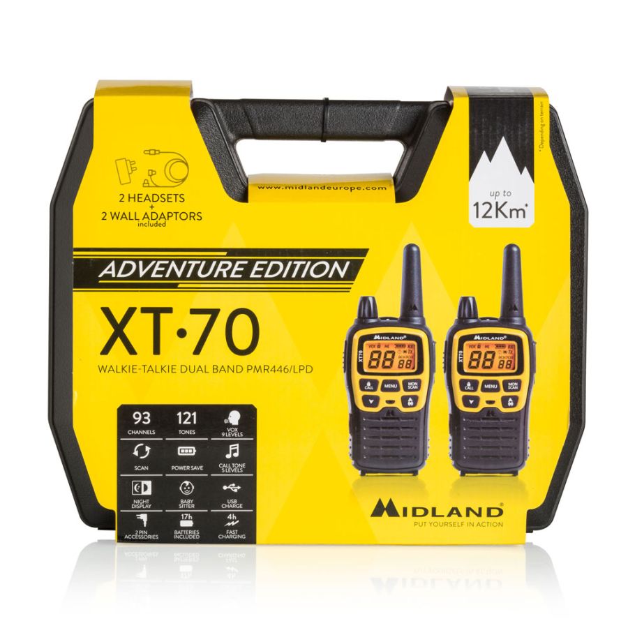 Vhbw Batteria Ricaricabile Per Midland XT70 E XT74 – 1000mAh, 3.6V NiMH, Sostituisce PB-X7, Con Protezioni Di Sicurezza