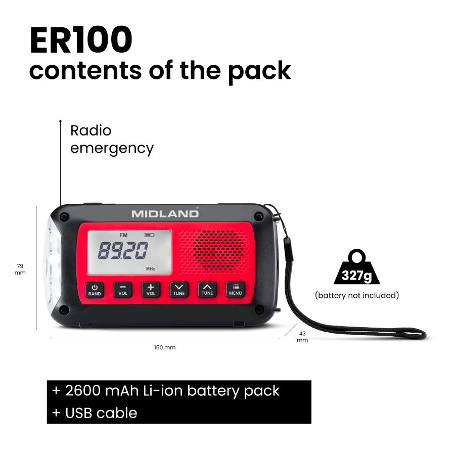 ER100 Batterie externe de secours