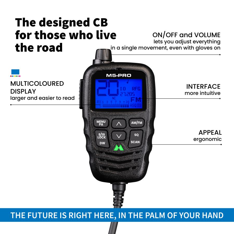 Midland M5 PRO – CB pour Véhicules