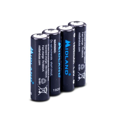 4 Radio Rechargeable Batteries AA  pour Radio Midland