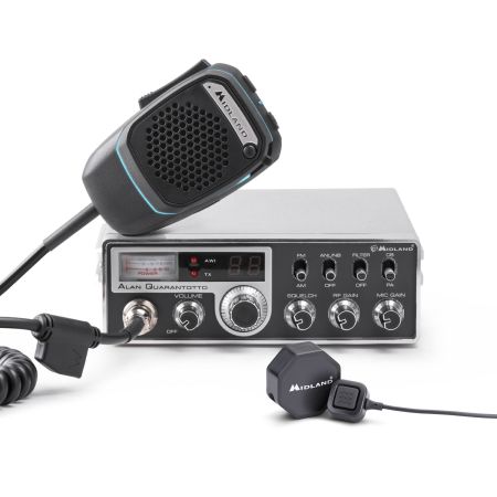 Midland Alan Quarantotto et Handsfree Kit CB Radio 