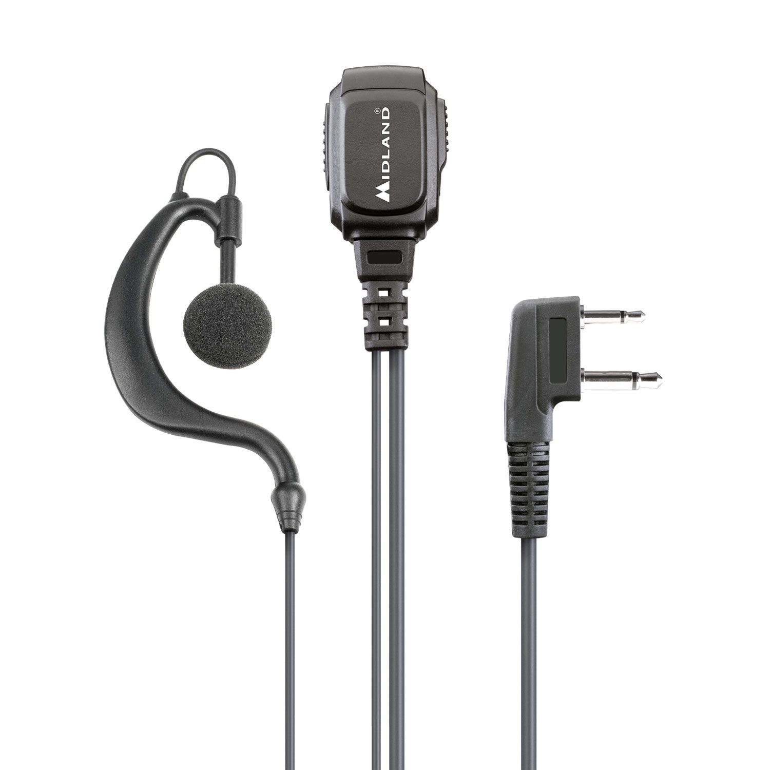 MA21 L Pro Écouteur avec microphone 2 Pin Midland