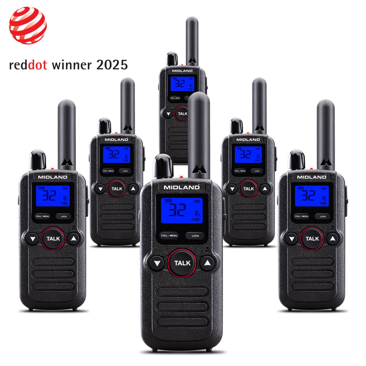 BR180 Pack de 6 radioS
