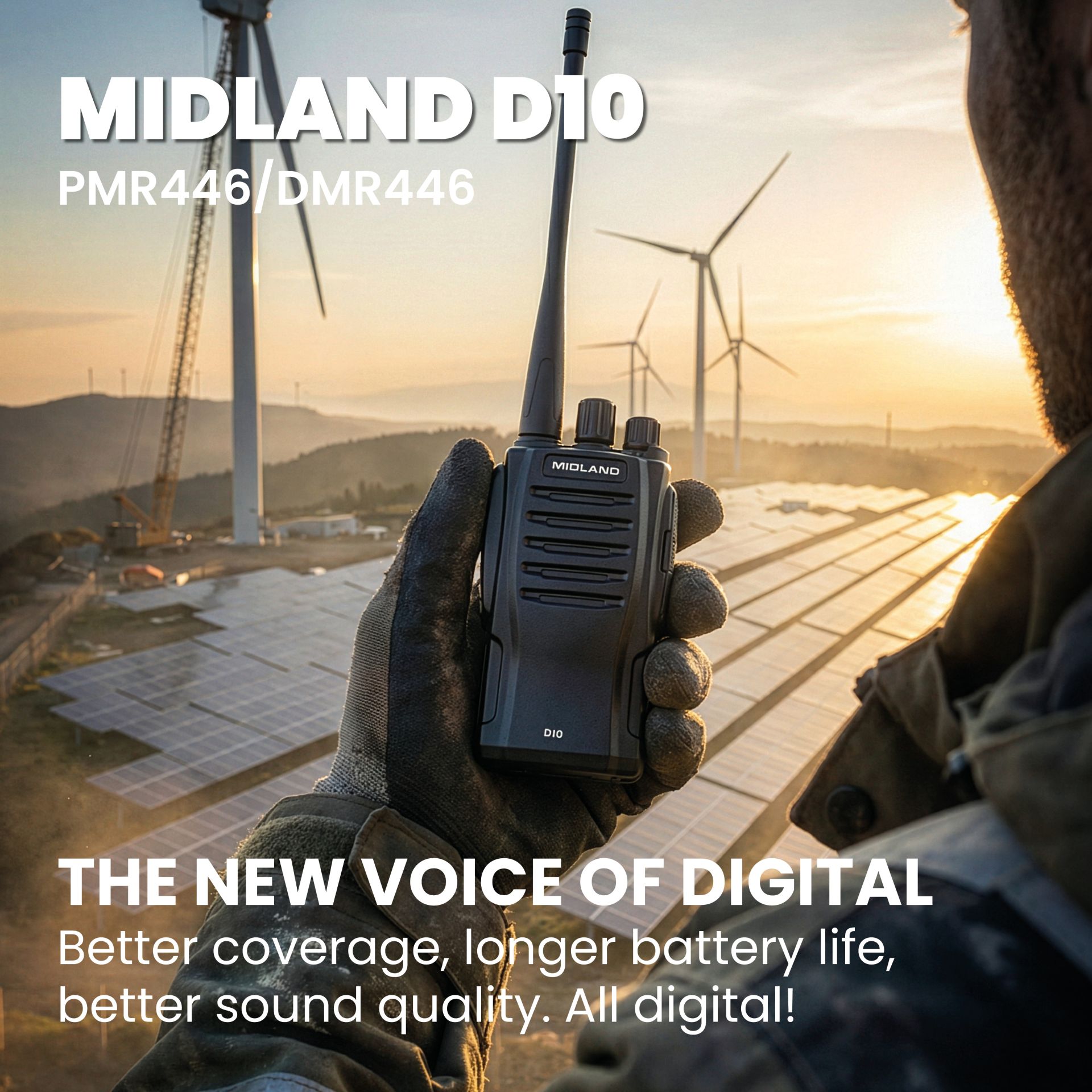 D10 la première radio numérique/analogique PMR446-DMR446