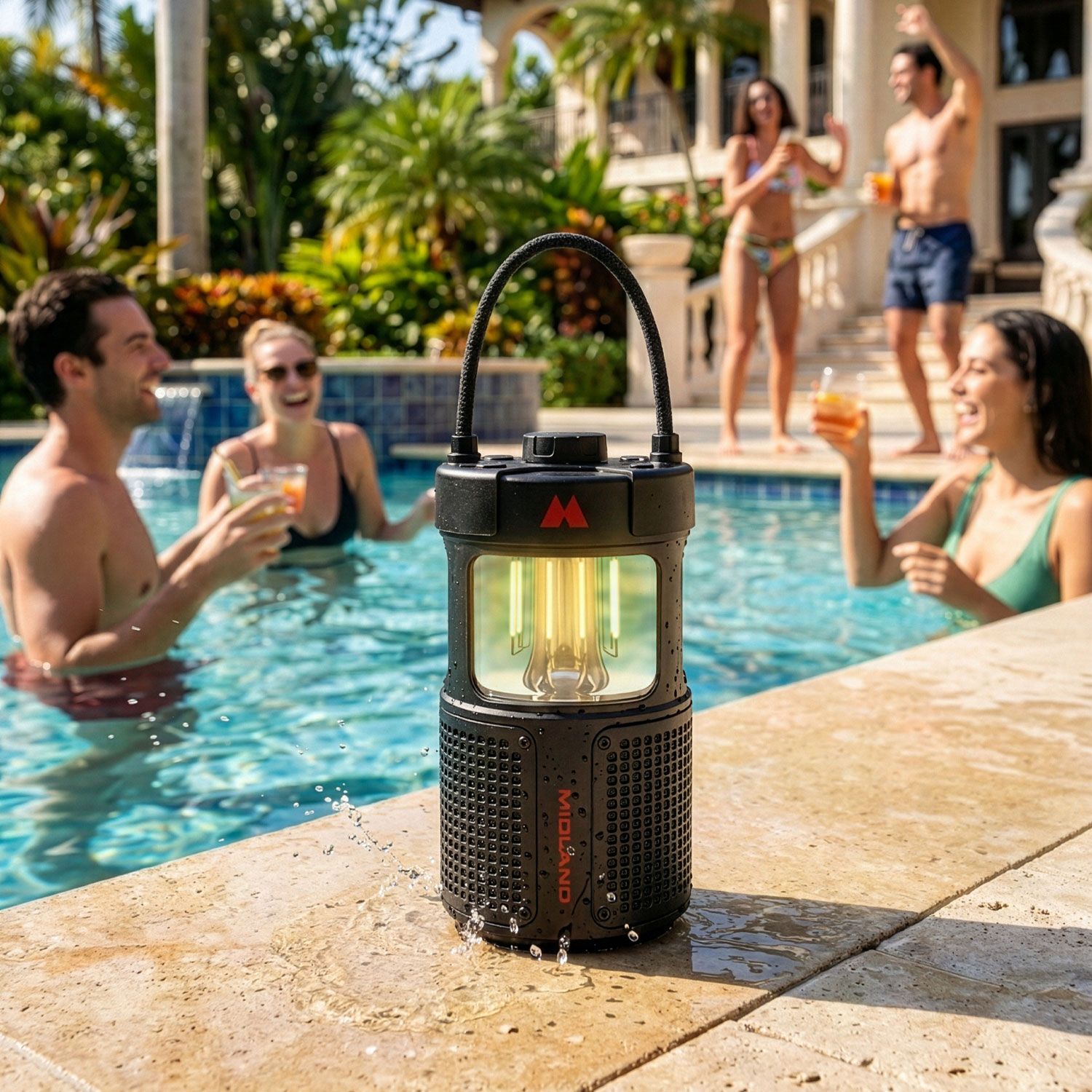 ER LANTERN Lanterne LED avecenceinte Bluetooth