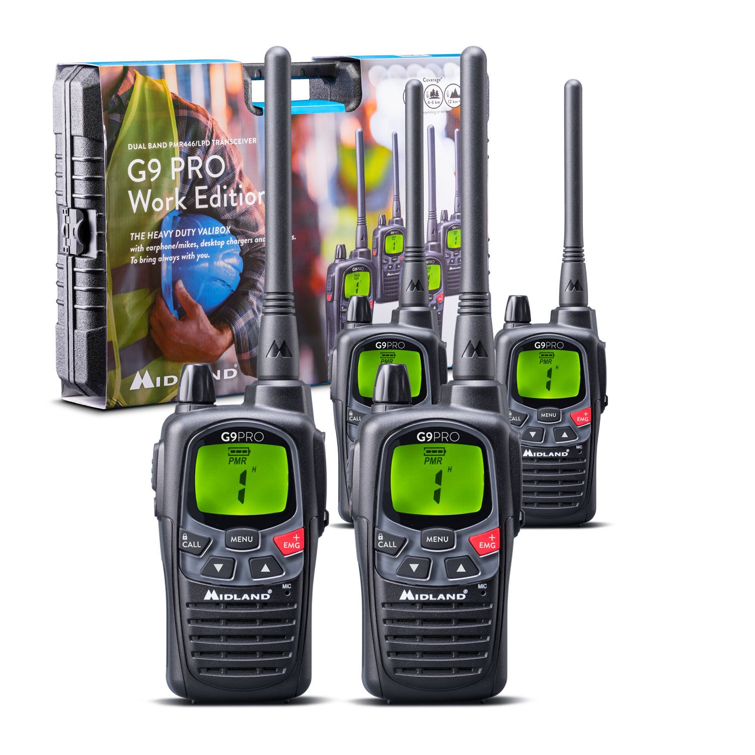 Midland G9 Pro Work Edition Talkie Walkie 