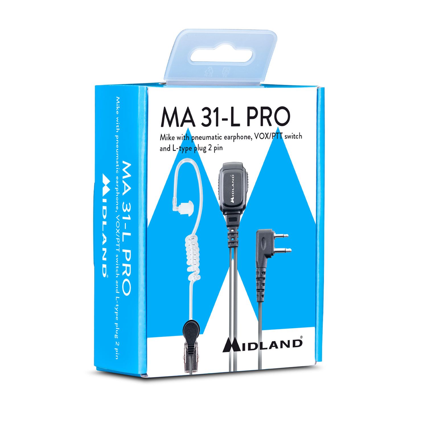 MA31 L Pro Microphone 2 Pin Midland 