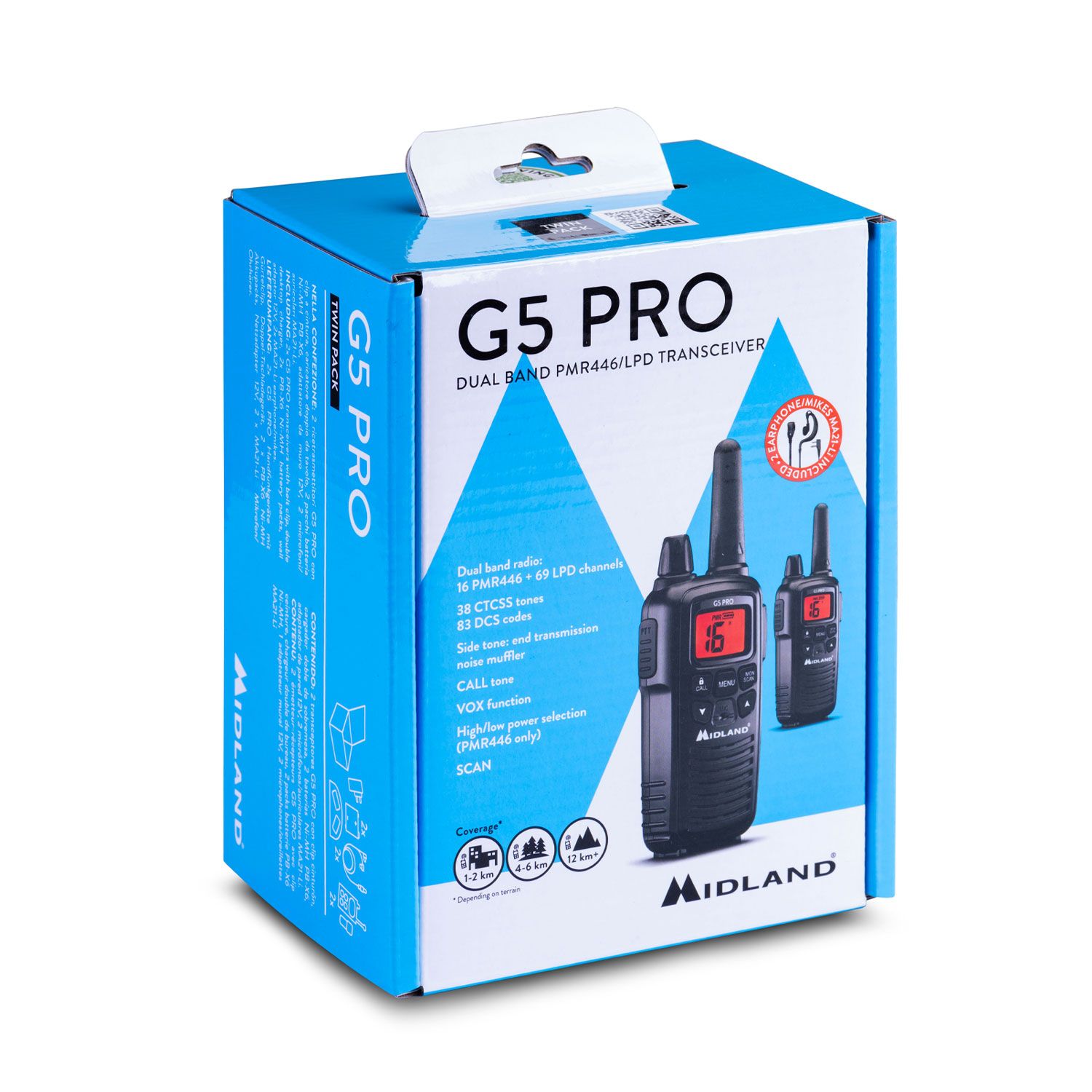 G5 PRO - ÉMETTEUR-RÉCEPTEUR PMR446/LPD